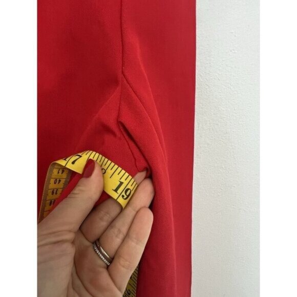 Cache Vintage Double breasted Red Leopard Trim Blazer Jacket Sz Small - Picture 9 of 13